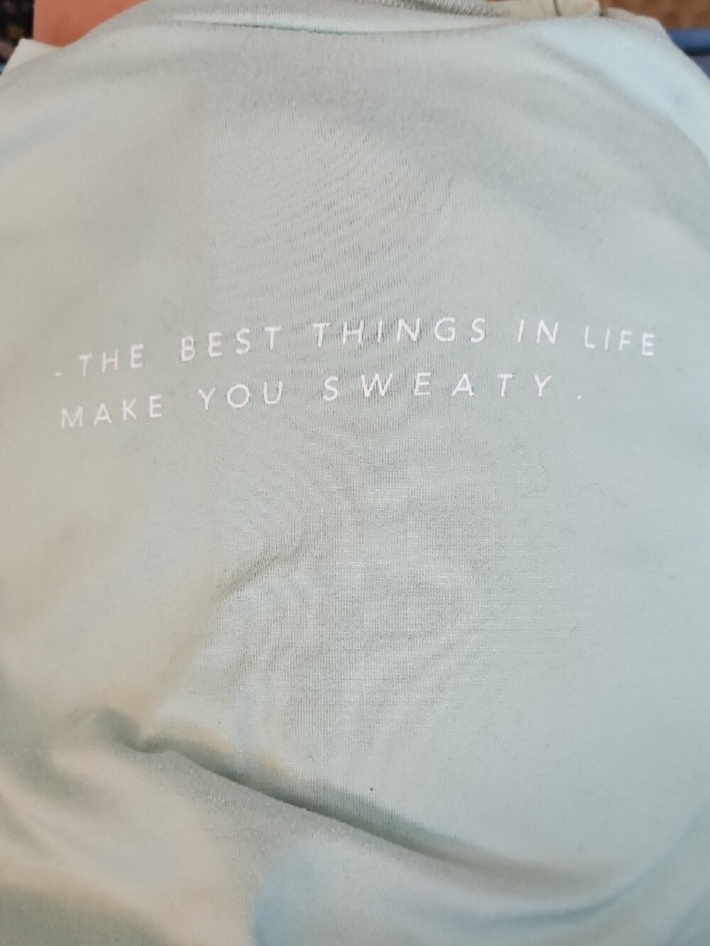 Womens Workout Sage Green Tank Top - Picture 4 of 4